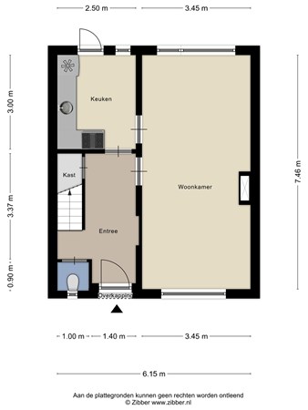 Floorplan - Hoevenseweg 92b, 5017 AG Tilburg