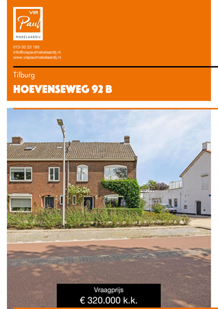 Brochure preview - Hoevenseweg 92b Tilburg