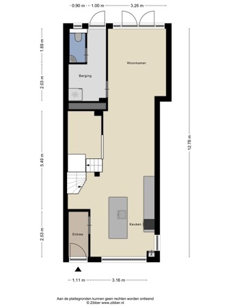 Floorplan - Van Hogendorpstraat 5, 5046 LA Tilburg