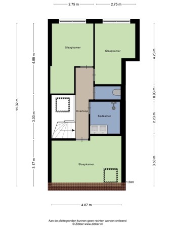 Floorplan - Van Hogendorpstraat 5, 5046 LA Tilburg