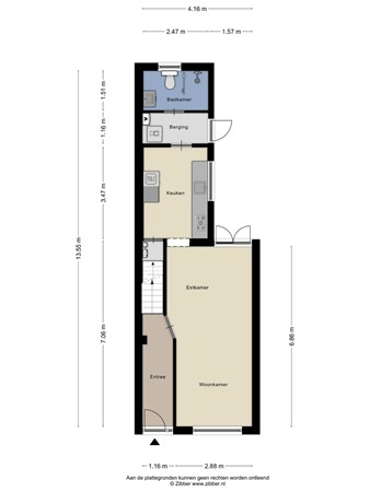 Floorplan - Bisschop Masiusstraat 11, 5014 PA Tilburg