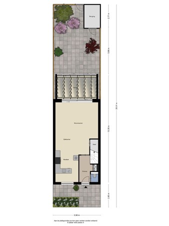 Floorplan - Henk Timmerhof 2, 5026 CD Tilburg