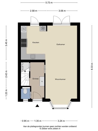 Floorplan - Arke Noëstraat 14, 5041 LM Tilburg