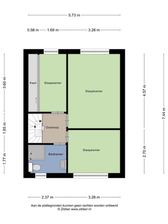 Floorplan - Arke Noëstraat 14, 5041 LM Tilburg