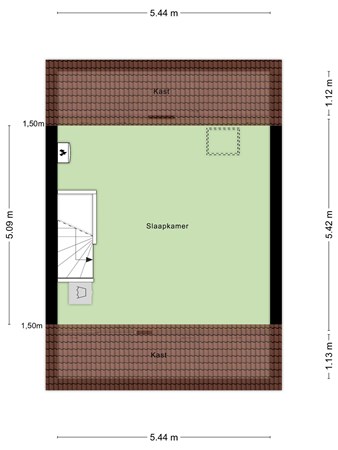 Floorplan - Tjalkstraat 4, 5017 LD Tilburg