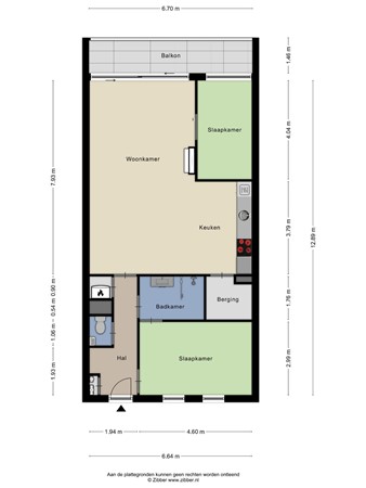 Floorplan - Julianapark 82, 5046 GB Tilburg