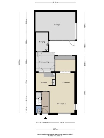 Floorplan - Landbouwstraat 6, 5022 HM Tilburg