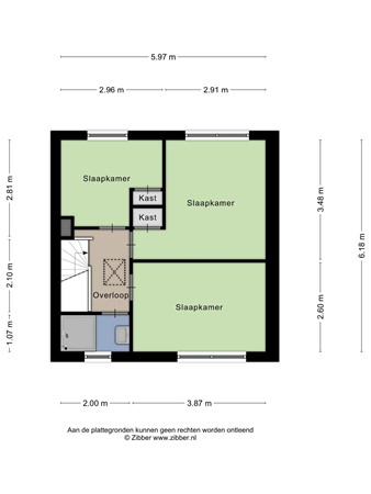 Floorplan - Landbouwstraat 6, 5022 HM Tilburg