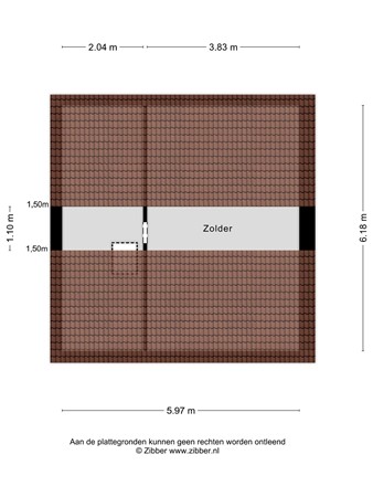 Floorplan - Landbouwstraat 6, 5022 HM Tilburg