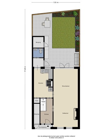 Floorplan - Nazarethstraat 7, 5021 VV Tilburg