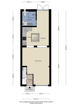 Floorplan - Van Alkemadestraat 39, 5014 MK Tilburg