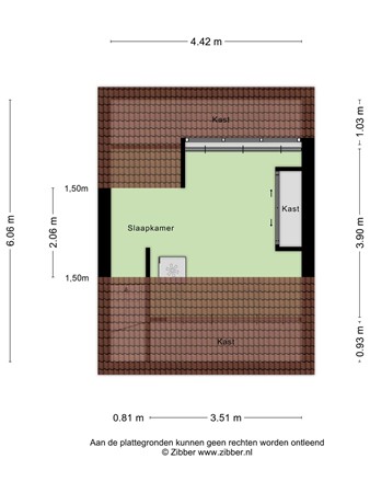 Floorplan - Van Alkemadestraat 39, 5014 MK Tilburg