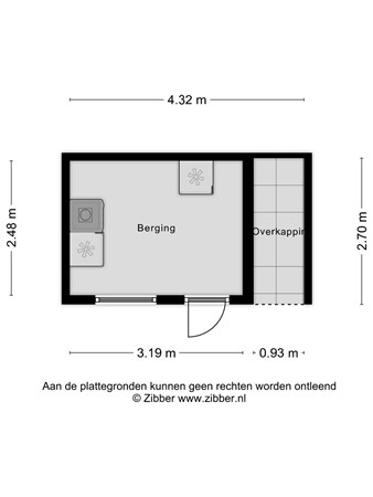 Floorplan - Van Alkemadestraat 39, 5014 MK Tilburg