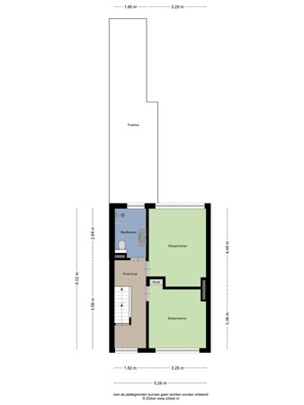 Floorplan - Doornbossestraat 12, 5018 GG Tilburg