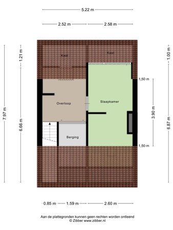 Floorplan - Doornbossestraat 12, 5018 GG Tilburg