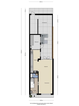 Floorplan - Doornbossestraat 12, 5018 GG Tilburg