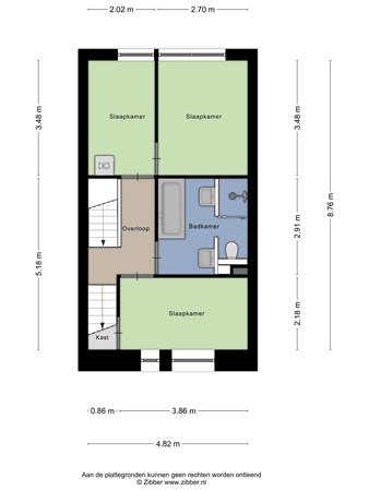 Floorplan - Ophemertstraat 57, 5045 TD Tilburg