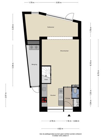 Floorplan - Ophemertstraat 57, 5045 TD Tilburg