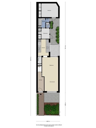 Floorplan - Valkenierstraat 60, 5021 DH Tilburg