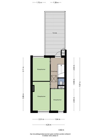 Floorplan - Paul Krügerstraat 17, 5021 TL Tilburg