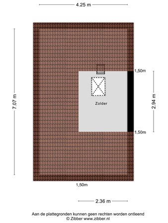 Floorplan - Paul Krügerstraat 17, 5021 TL Tilburg