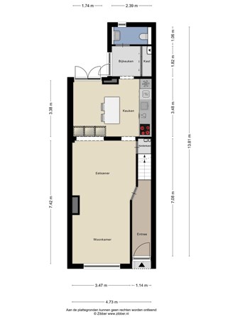 Floorplan - Tongerlose Hoefstraat 107, 5046 NG Tilburg