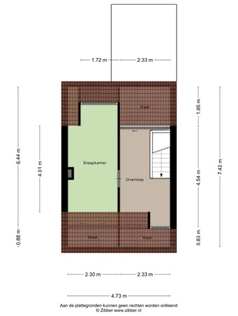 Floorplan - Tongerlose Hoefstraat 107, 5046 NG Tilburg