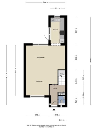 Floorplan - Breskensstraat 31, 5043 WP Tilburg