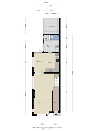 Floorplan - Stuivesantplein 43, 5021 GX Tilburg