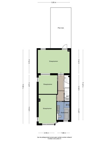 Floorplan - Stuivesantplein 43, 5021 GX Tilburg