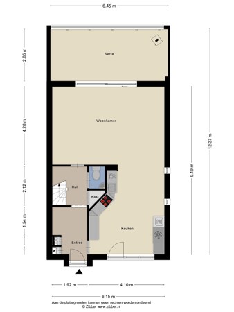 Floorplan - Maarheezepark 37, 5045 KR Tilburg