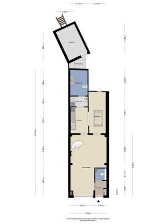 Floorplan - Veestraat 41, 5021 PM Tilburg