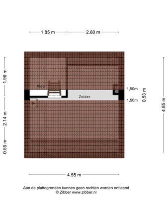 Floorplan - Veestraat 41, 5021 PM Tilburg