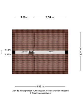 Floorplan - Vredeman de Vriesstraat 50a, 5041 GS Tilburg