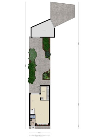 Floorplan - Vredeman de Vriesstraat 50a, 5041 GS Tilburg