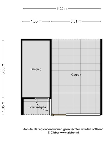 Floorplan - Galjoenstraat 20, 5017 CN Tilburg