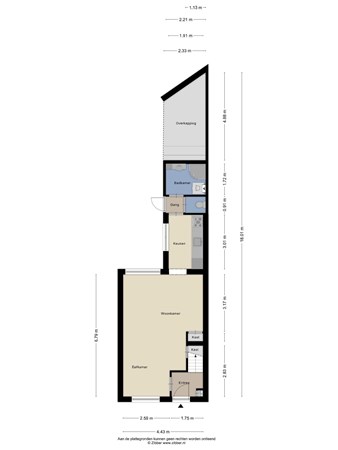 Floorplan - Nachtegaalstraat 4, 5022 AK Tilburg