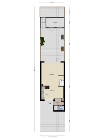 Floorplan - Van Oosterzeestraat 51, 5012 KN Tilburg