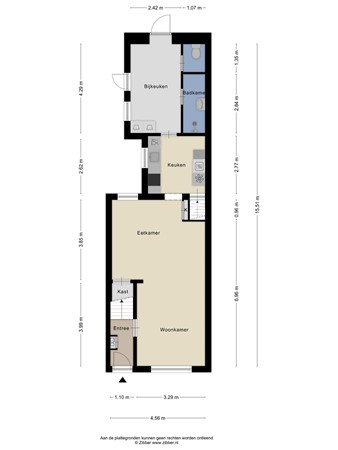 Floorplan - Lange Wagenstraat 33, 5126 BA Gilze