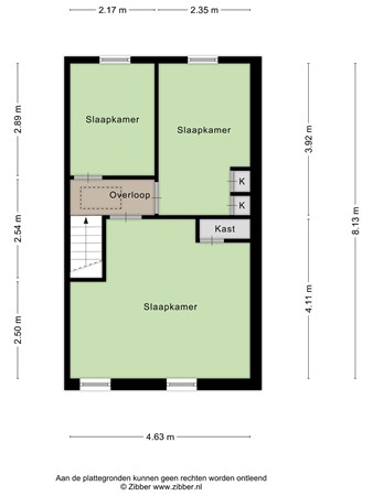 Floorplan - Lange Wagenstraat 33, 5126 BA Gilze