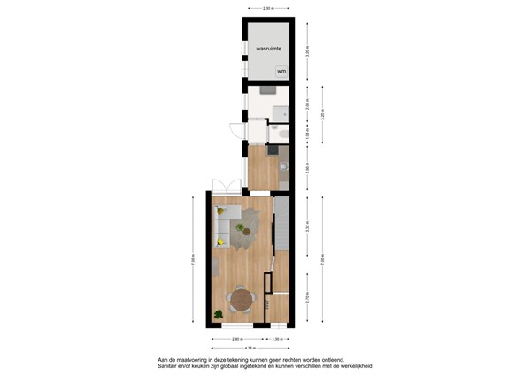 Floorplan - Van de Coulsterstraat 21, 5021 BK Tilburg