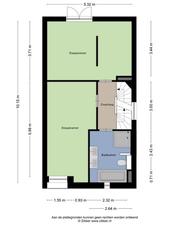 Floorplan - Loudonstraat 1, 5018 GE Tilburg