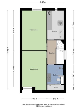 Floorplan - Loudonstraat 1, 5018 GE Tilburg