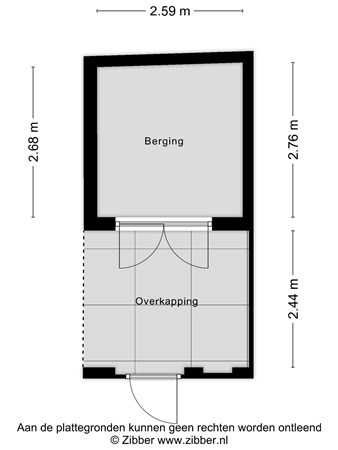 Floorplan - Loudonstraat 1, 5018 GE Tilburg