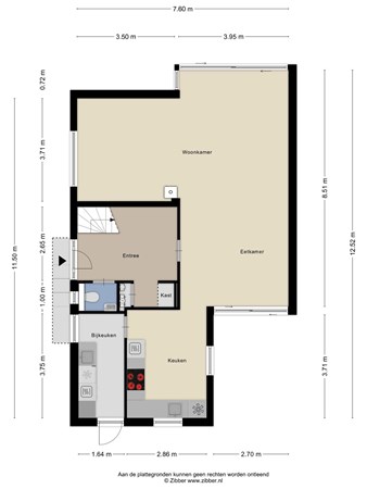 Floorplan - Sluisgraaf 7, 5032 XL Tilburg