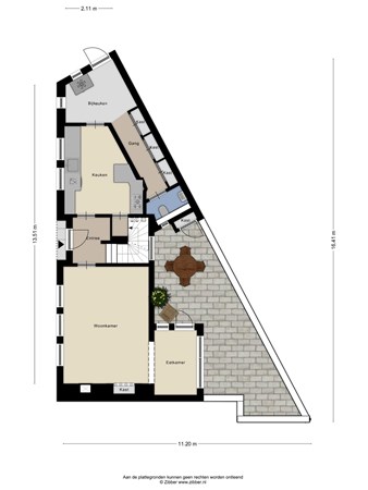 Floorplan - Vazalstraat 19, 5021 DP Tilburg