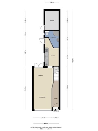 Floorplan - Eikstraat 33, 5038 ML Tilburg