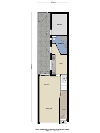 Floorplan - Eikstraat 33, 5038 ML Tilburg