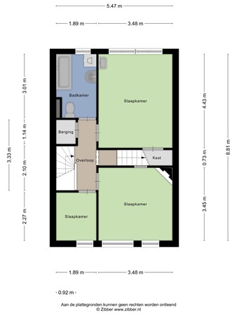 Floorplan - Jan Pieterszoon Coenstraat 75, 5018 CR Tilburg