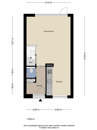 Floorplan - Ir. Kippermanstraat 6, 5021 SZ Tilburg